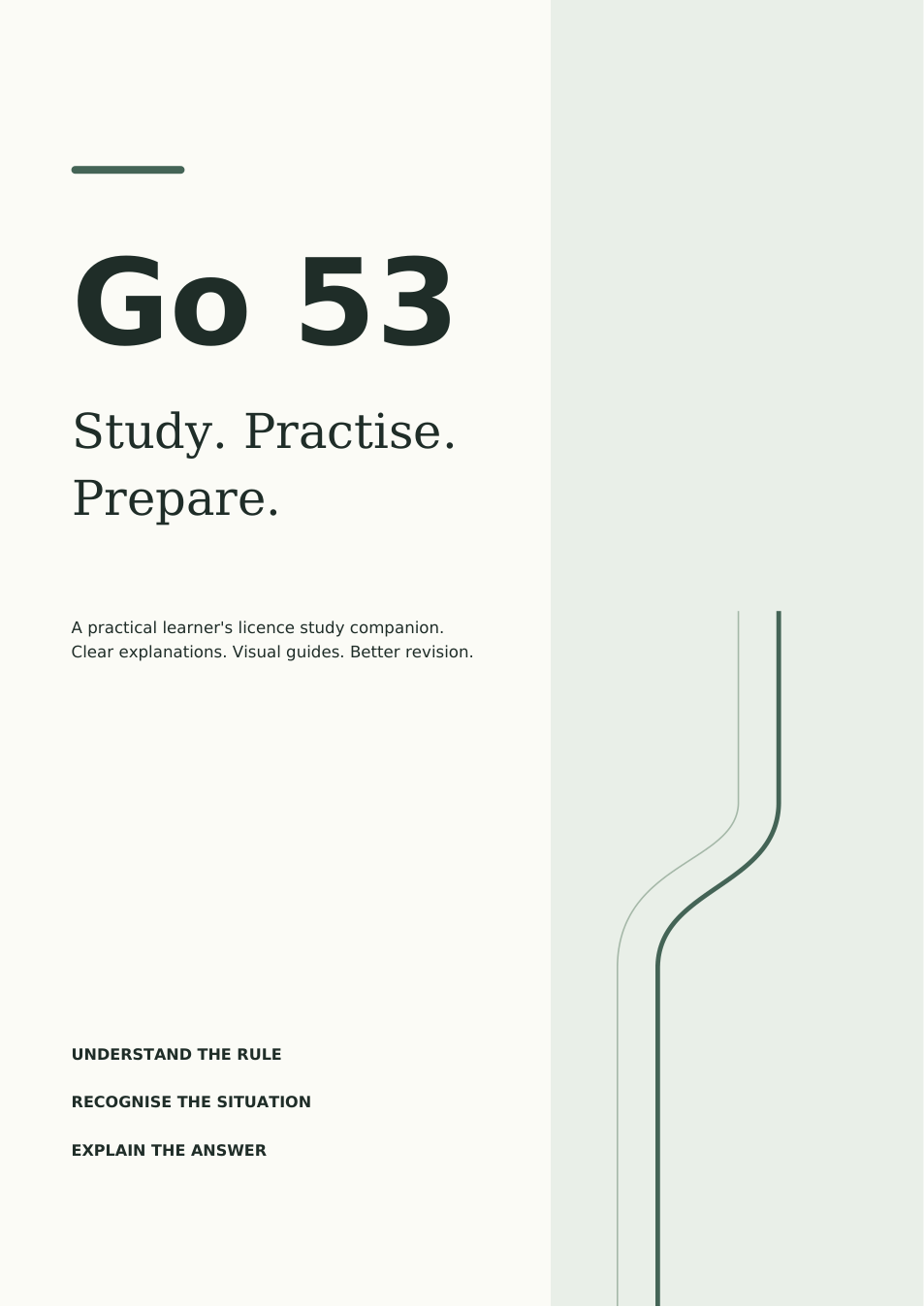 Go 53 study pack cover: Study. Practise. Prepare.